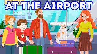 AT THE AIRPORT ️  | English Conversation