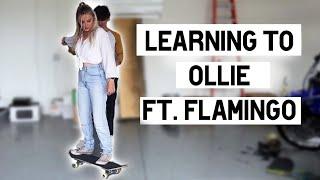 boyfriend teaches me how to skate!! (He fell) REUPLOAD