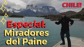 MIRADOR Condor, Mirador Cuernos, Mirador Pehoe, Mirador Salto Grande, Parque Torres del Paine