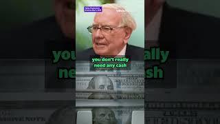 Investing: Buffett's thoughts on when to hold cash  #shorts