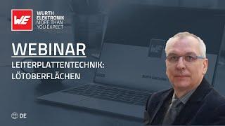 Webinar "Leiterplattentechnik: Löt-Oberflächen"