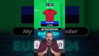 MY TEAM SELECTION FOR THE ROUND OF 16 | Euro 2024 fantasy Tips #euro2024