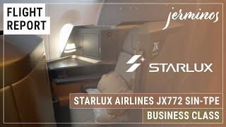 ️ JX772 Singapore ︎ Taipei, STARLUX Airlines Business Class SIN-TPE A350-900 #flightreview