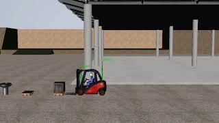 Linde H35 forklift simulator