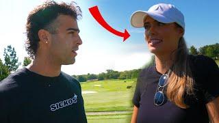 She Gave Nick A Golf Lesson!