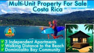 Property For Sale Costa Rica Walk to the Beach | Dominicalito Bay Community 3 Rental Income Units