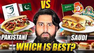 Saudi AL-BAIK Sandwich vs Pakistani Sandwich - Challenge vlog