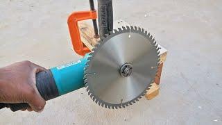 Can we use a 7 inch circular saw blade on a 5 inch angle grinder