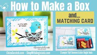  How to Make a Box and Matching Card