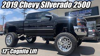 12” Cognito Suspension lift with 24” wheels and 40” tires on a 2019 Silverado 2500HD Z71 Diesel