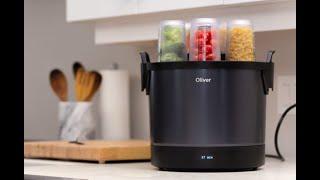 Oliver: automated smart cooking robot A hands-off appliance that cooks delicious meals.