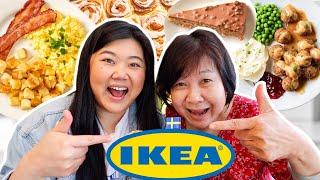 Trying ENTIRE IKEA MENU with Mom! Full Menu Taste Test & Review