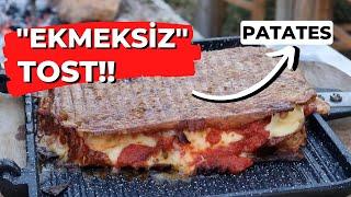 ekmeksiz Tost nasıl yapılır. patates tostu