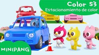 Aprende las colores con MINIPANG | color S3 | Estacionamiento de color | MINIPANG TV 3D Play