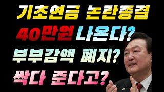 기초연금 40만원 논란? 이 영상 하나로 끝! #기초연금 #국민연금