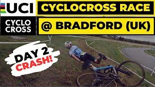 DAY 2 of UCI CYCLOCROSS RACE @ BRADFORD UK  - GoPro hero 12 BIKE FOOTAGE - 4K 60 fps