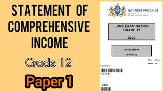 Grade 12 Accounting | June 2024 | Paper 1 | INCOME STATEMENT