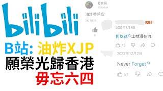 B站：油炸XJP 願榮光歸香港 毋忘六四 | B站網友創意衝塔！影射六四、罵習近平、聲援香港抗爭！向勇士致敬！