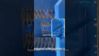 Plastic pallet shredding & recycling with Wiscon DS3120 #shorts