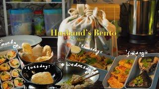 Husband's Lunch Boxes for the Week | Mon - Fri | Indian, Korean, Japanese Recipes for Office