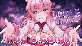 ASMR | Hugs with a Catgirl! [Purring] [Meowing] [3DIO]