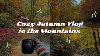 AUTUMN VLOG IN THE MOUNTAINS Cozy Autumn, Slow Living Vlog, Best Fall Foliage, Cozy Cabin Stay