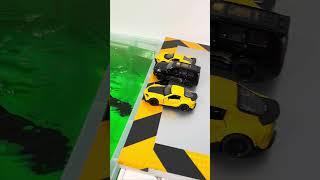Cars Fall In The Water Welly Cars#shorts