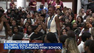 Olympic gold medalist Shamier Little makes return to Lindblom HS