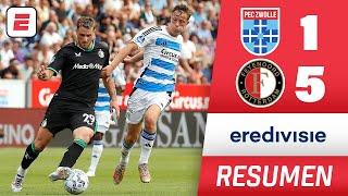 SANTIAGO GIMÉNEZ anotó doblete en la aplastante victoria 5-1 del FEYENOORD al ZWOLLE | Eredivisie