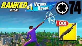 74 Elimination Solo Vs Squad "Ranked RELOAD” Gameplay Wins (Fortnite Chapter 6 PS4 Controller)