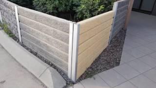 The Ridgi Retaining Wall range of concrete sleepers & steel posts