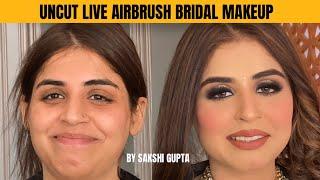 How to do GLOSSY BRIDAL makeup, LIVE TUTORIAL by @Sakshi Gupta Makeup Studio & Academy