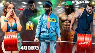 ELITE Powerlifter ANATOLY SHOCKS Bodybuilders in a GYM  | Anatoly GYM PRANK