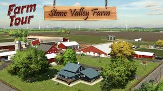 TOUR AN AUTHENTIC DAIRY FARM IN FS22 | Roleplay | Stone Valley Farm | Farming Simulator 22