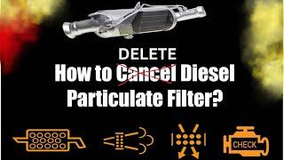 DPF OFF diesel particulate filter removed 1.6 TDI VAG Engine, Dieselpartikelfilter entfernt