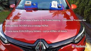 Deturner Solid Wax Carnauba & Quartz vs Old School Detailing - Connessieur Premium Wax - afer 4109km