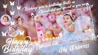 First birthday status video editing KineMaster | first birthday song status | Birthday template