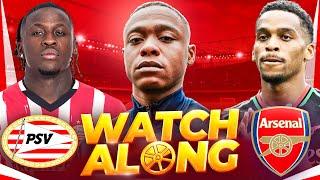 PSV 1-7 Arsenal Live Champions League  Watch along