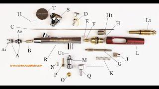 Harder & Steenbeck Infinity airbrush full strip and put together all parts and cleaning recommend