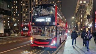 FULL BZL JOURNEY | LONDON BUS 242 ALDGATE - HOMERTON HOSPITAL  (LJ74XPD) 86205e