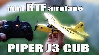 Unboxing & Test | FX803 PIPER J3 CUB RTF RC AIRPLANE