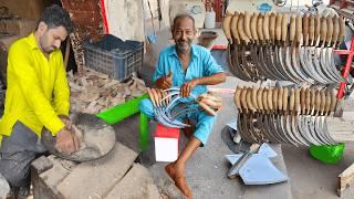 Master Blacksmith Shares Sickle Manufacturing Secrets! Amazing blacksmithing skills