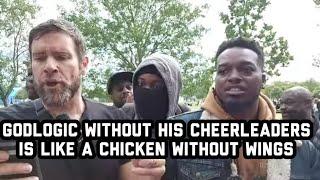 GodLogic Gets  Cooked Again But Shows No Shame! Speakers Corner Sam Dawah