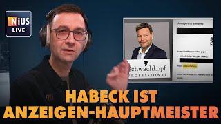 700 Anzeigen! Robert Habeck ist der klagefreudigste Politiker  | NIUS Live vom 15. November 2024