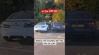 BMW F90 M5 vs E39 M5 SOUND BATTLE! #bmw #cars #bmwm #m5 #exhaust