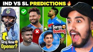 GAMBHIR ERA BEGINS! 🫡 Sanju or Pant WHO WILL PLAY?  | IND v SL Playing 11 Predictions