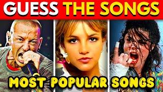 GUESS 50 Most Popular Songs| Guess The Song | Music Quiz