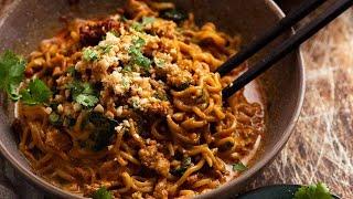 12 Minute Thai Chicken Peanut Noodles