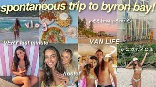 WE BOOKED A SPONTANEOUS TRIP TO BYRON BAY | Australian summer vlog!