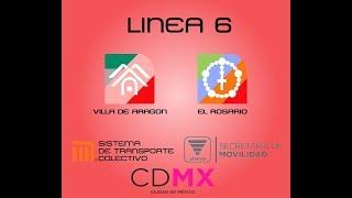 Plan Maestro del Metro DF Horizonte 2070 Linea 6 Villa de Aragon - El Rosario